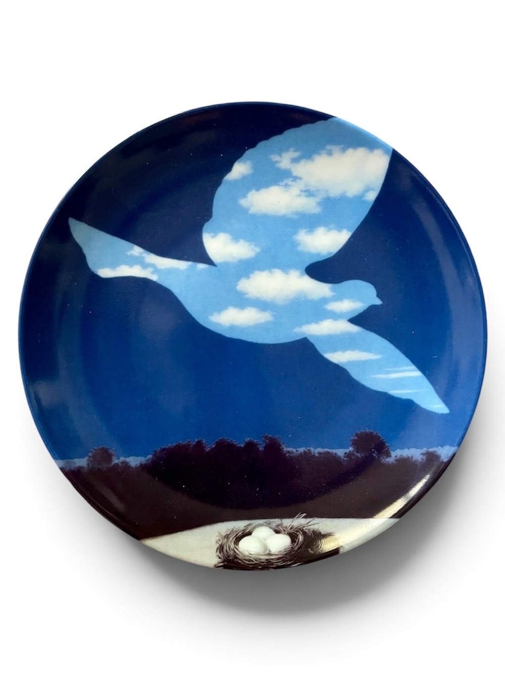 NIB René Magritte Le Retour Limoges Porcelain Size Medium Fine Art Plate